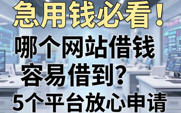 急用钱必看!哪个网站借钱容易借到?这5个平台放心申请!