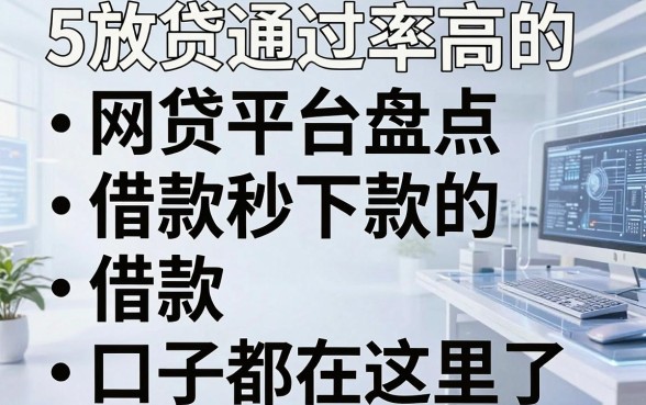 5个放贷通过率高的网贷平台盘点,借款秒下款的口子都在这里了