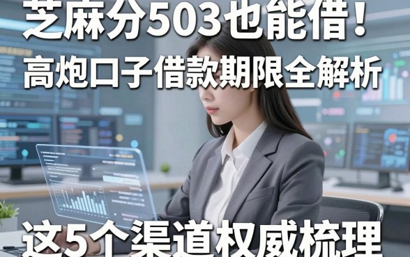 芝麻分503也能借!高炮口子借款期限全解析,这5个渠道权威梳理