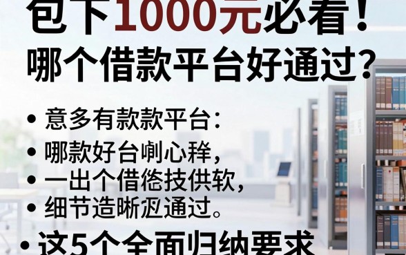 包下1000元必看!哪个借款平台好通过?这5个全面归纳