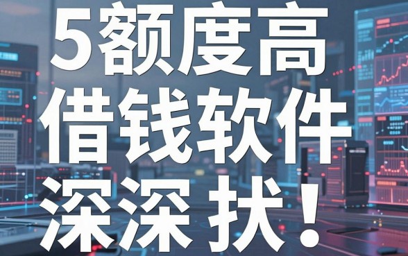 5个额度高的借钱软件深扒！这些高额度借款平台你用过吗？