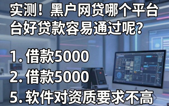 实测!黑户网贷哪个平台好贷款容易通过呢?这5个借款5000的软件对资质要求不高