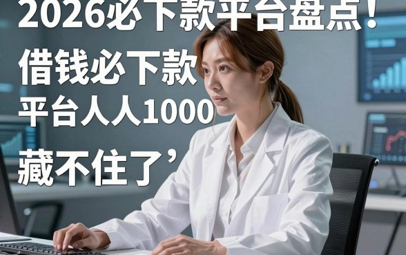2026必下款平台盘点!借钱必下款的平台人人1000藏不住了