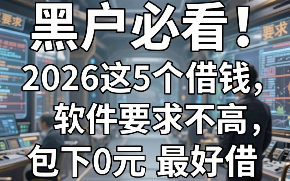 黑户必看!2026这5个借钱软件要求不高,3000元包下款最好借