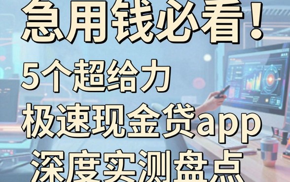 急用钱必看!5个超给力的极速现金贷app深度实测盘点