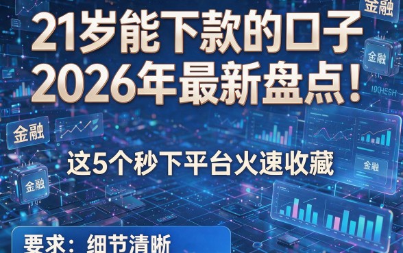 21岁能下款的口子2026年最新盘点!这5个秒下平台火速收藏