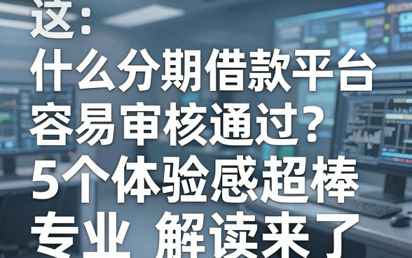 什么分期借款平台容易审核通过?这5个体验感超棒,专业解读来了!