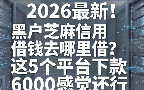 2026最新!黑户芝麻信用借钱去哪里借?这5个平台下款6000感觉还行