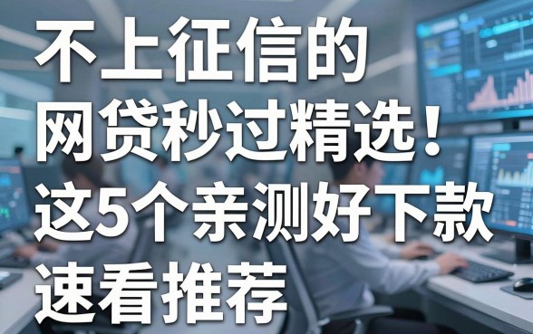 不上征信的网贷秒过精选!这5个亲测好下款,速看推荐