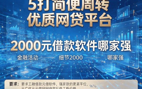 5款主打简便周转的优质网贷平台,2000元借款软件哪家强?