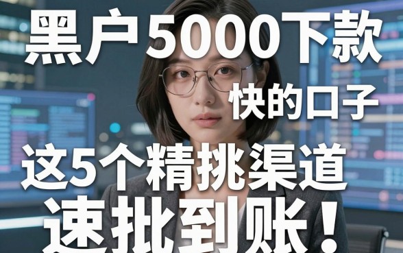 黑户5000下款快的口子，这5个精挑渠道速批到账！