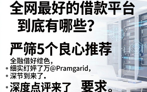 全网最好的借款平台到底有哪些?严筛5个良心推荐,深度点评来了!