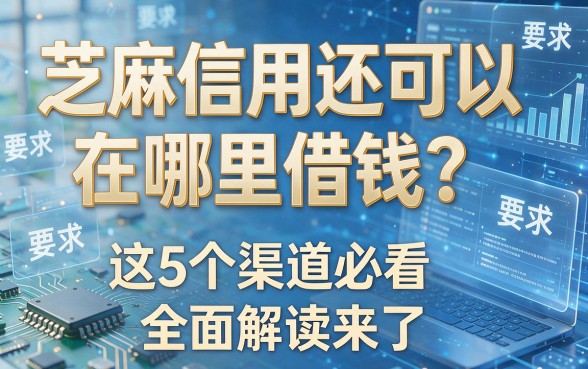 芝麻信用还可以在哪里借钱？这5个渠道必看，全面解读来了！