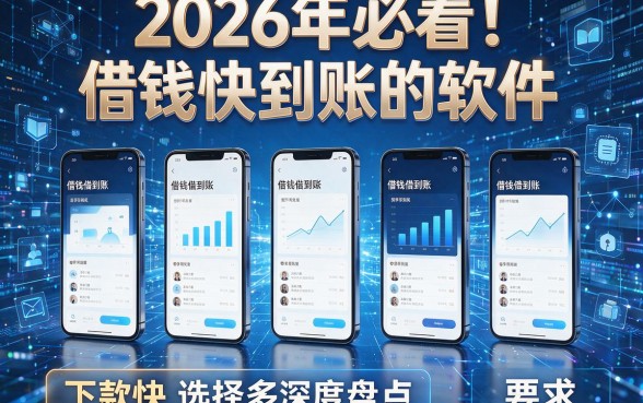 2026年必看!5款手机借钱快到账的软件,下款快选择多深度盘点
