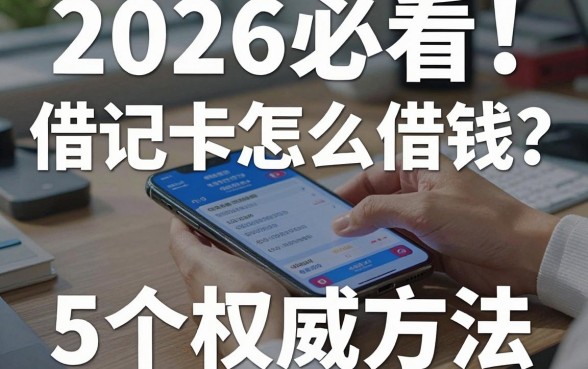 2026必看!手机借记卡怎么借钱?这5个权威方法一次讲透!