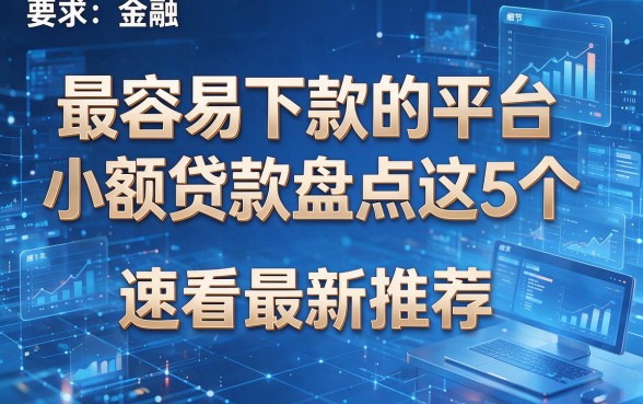最容易下款的平台小额贷款盘点这5个，速看最新推荐！