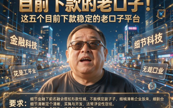 目前下款的老口子,为您详细介绍这五个目前下款稳定的老口子平台