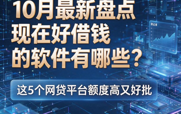 10月最新盘点：现在好借钱的软件有哪些？这5个网贷平台额度高又好批！