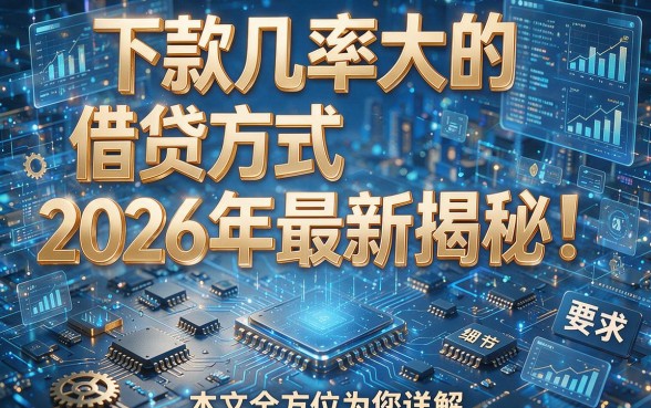 下款几率大的借贷方式2026年最新揭秘!本文全方位为您详解!