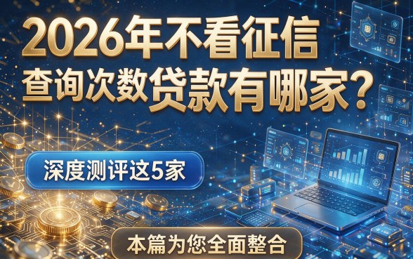 2026年不看征信查询次数的贷款有哪家?深度测评这5家,本篇为您全面整合!