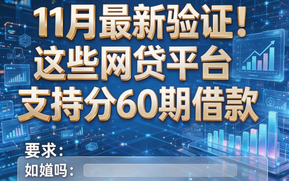 11月最新验证!这些网贷平台支持分60期借款,你知道吗?
