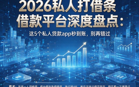 2026私人打借条借款平台深度盘点:这5个私人贷款app秒到账,别再错过!