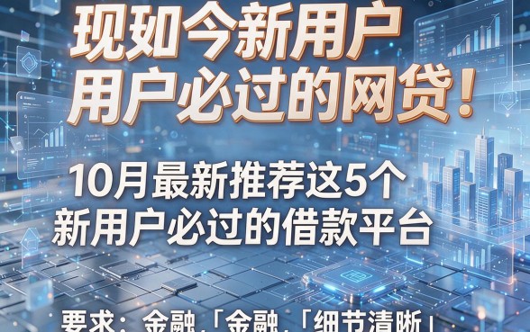 现如今新用户必过的网贷!10月最新推荐这5个新用户必过的借款平台