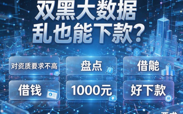 双黑大数据乱也能下款？盘点五个对资质要求不高、借钱1000元好下款的app