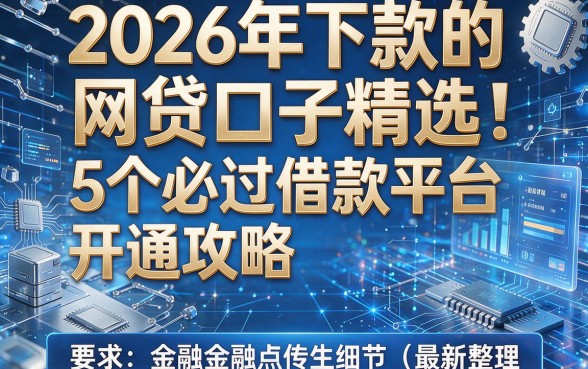 2026年下款的网贷口子精选:5个必过借款平台开通攻略(最新整理)