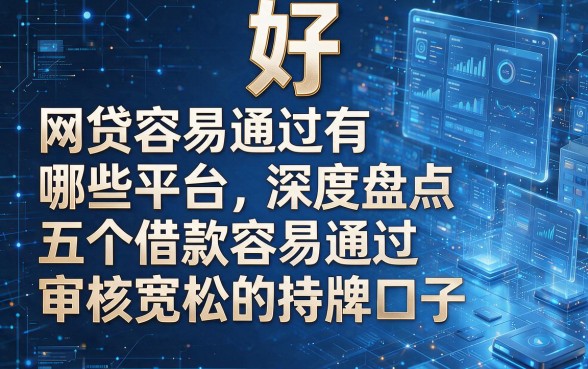 好,根据您的要求,模仿原标题并确保关键词不被严重拆分,为您生成以下新标题:网贷容易通过有哪些平台,深度盘点五个借款容易通过且审核宽松的持牌口子