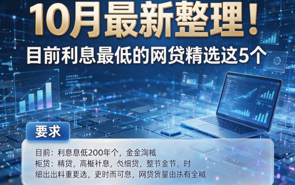 10月最新整理!目前利息最低的网贷精选这5个!