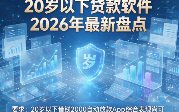 20岁以下贷款软件2026年最新盘点：这五款20岁以下借钱2000自动放款App综合表现尚可