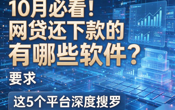 10月必看!网贷还下款的有哪些软件?这5个平台深度搜罗!