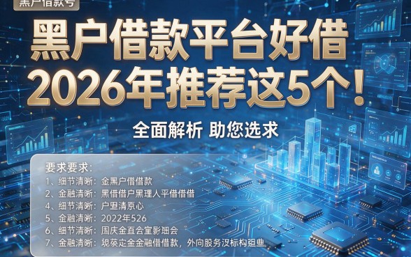 黑户借款平台好借2026年推荐这5个!全面解析助您选择!