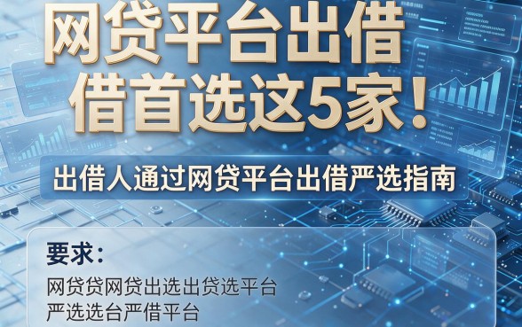 网贷平台出借首选这5家!出借人通过网贷平台出借严选指南
