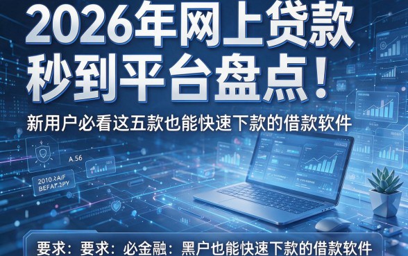 2026年网上贷款秒到平台盘点！新用户必看这五款黑户也能快速下款的借款软件