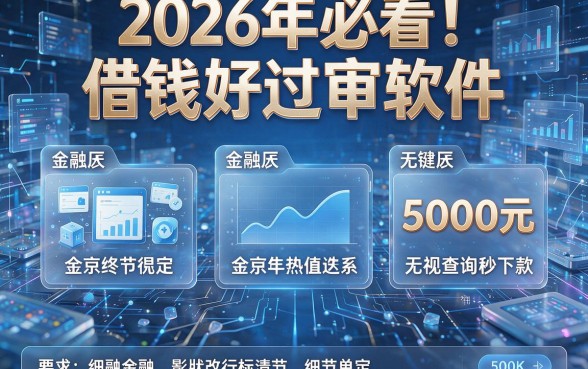 2026年必看!盘点5个借钱好过审软件,5000元无视查询秒下款