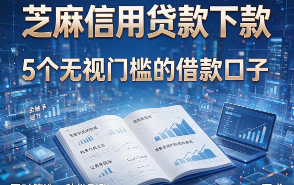 芝麻信用贷款下款:5个无视门槛的借款口子,同时筛选秒批到账