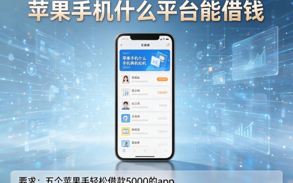 苹果手机什么平台能借钱，盘点五个苹果手机轻松借款5000的app