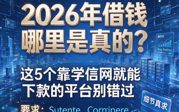 2026年借钱哪里是真的?这5个靠学信网就能下款的平台别错过!