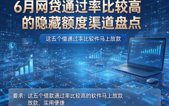 6月网贷通过率比较高的隐藏额度渠道盘点,这五个借款通过率比较高的软件马上放款实用便捷