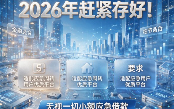 2026年赶紧存好！盘点5个适配应急周转用户的优质平台，无视一切小额应急借款