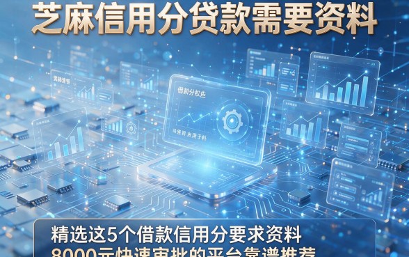 芝麻信用分贷款需要资料,精选这5个借款信用分要求资料8000元快速审批的平台靠谱推荐