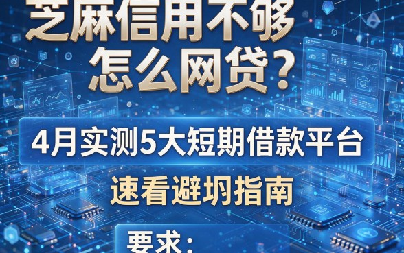 芝麻信用不够怎么网贷?4月实测5大短期借款平台,速看避坑指南!