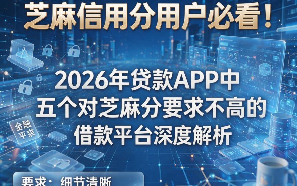 芝麻信用分用户必看!2026年贷款APP中五个对芝麻分要求不高的借款平台深度解析