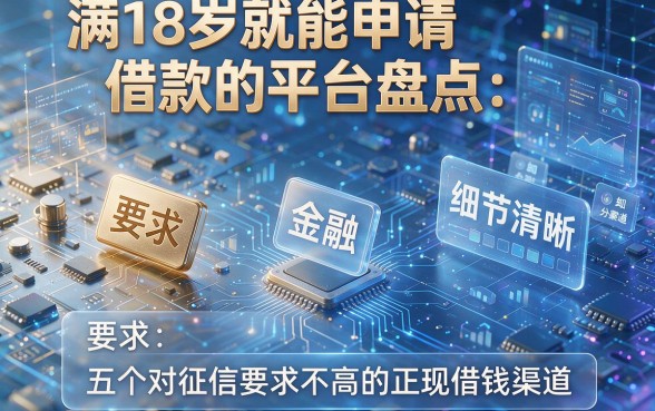 满18岁就能申请借款的平台盘点:五个对征信要求不高的正规借钱渠道