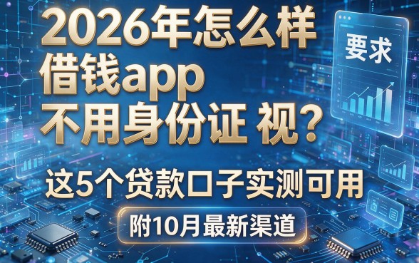 2026年怎么样借钱app不用身份证视?这5个贷款口子实测可用(附10月最新渠道)