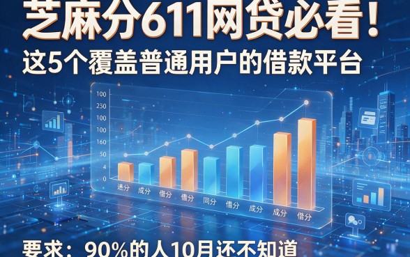 芝麻分611网贷必看!这5个覆盖普通用户的借款平台,90%的人10月还不知道