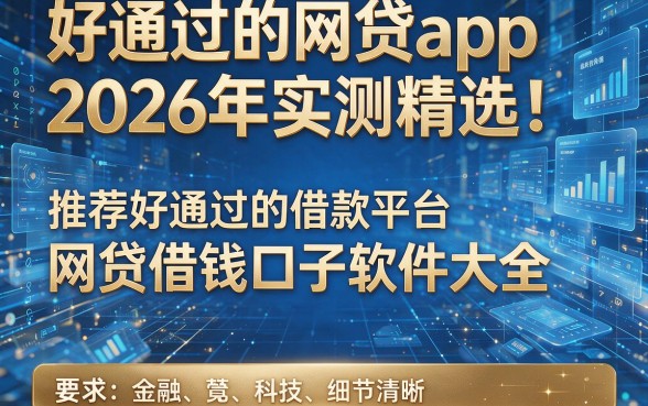 好通过的网贷app2026年实测精选!推荐五个好通过的借款平台网贷借钱口子软件大全
