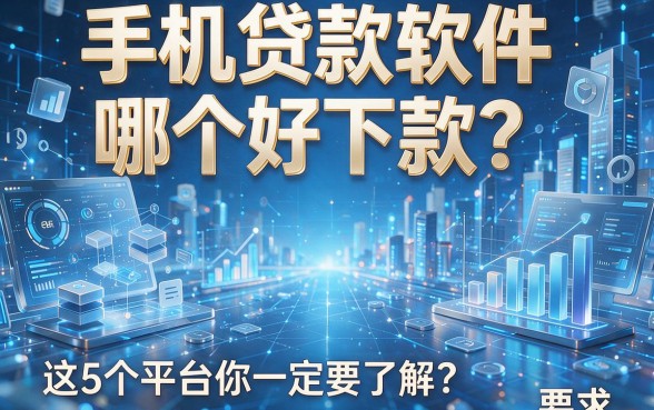 手机贷款软件哪个好下款?这5个平台你一定要了解!